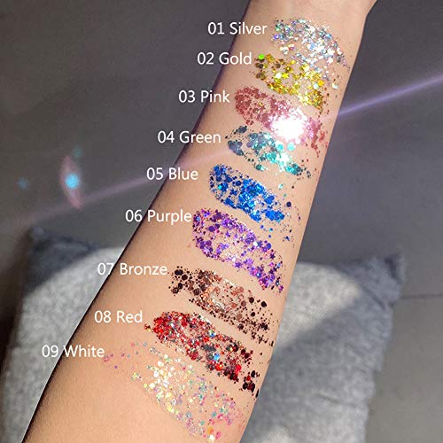 GL-Turelifes Mermaid Sequins Chunky Glitter Liquid Eyeshadow GL-Turelifes Mermaid Sequins Chunky Glitter Liquid Eyeshadow